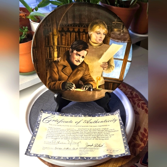 Dr Zhivago Collector's Plate - Love Poems for Laura - Limited Edition 339A - Picture 3 of 8
